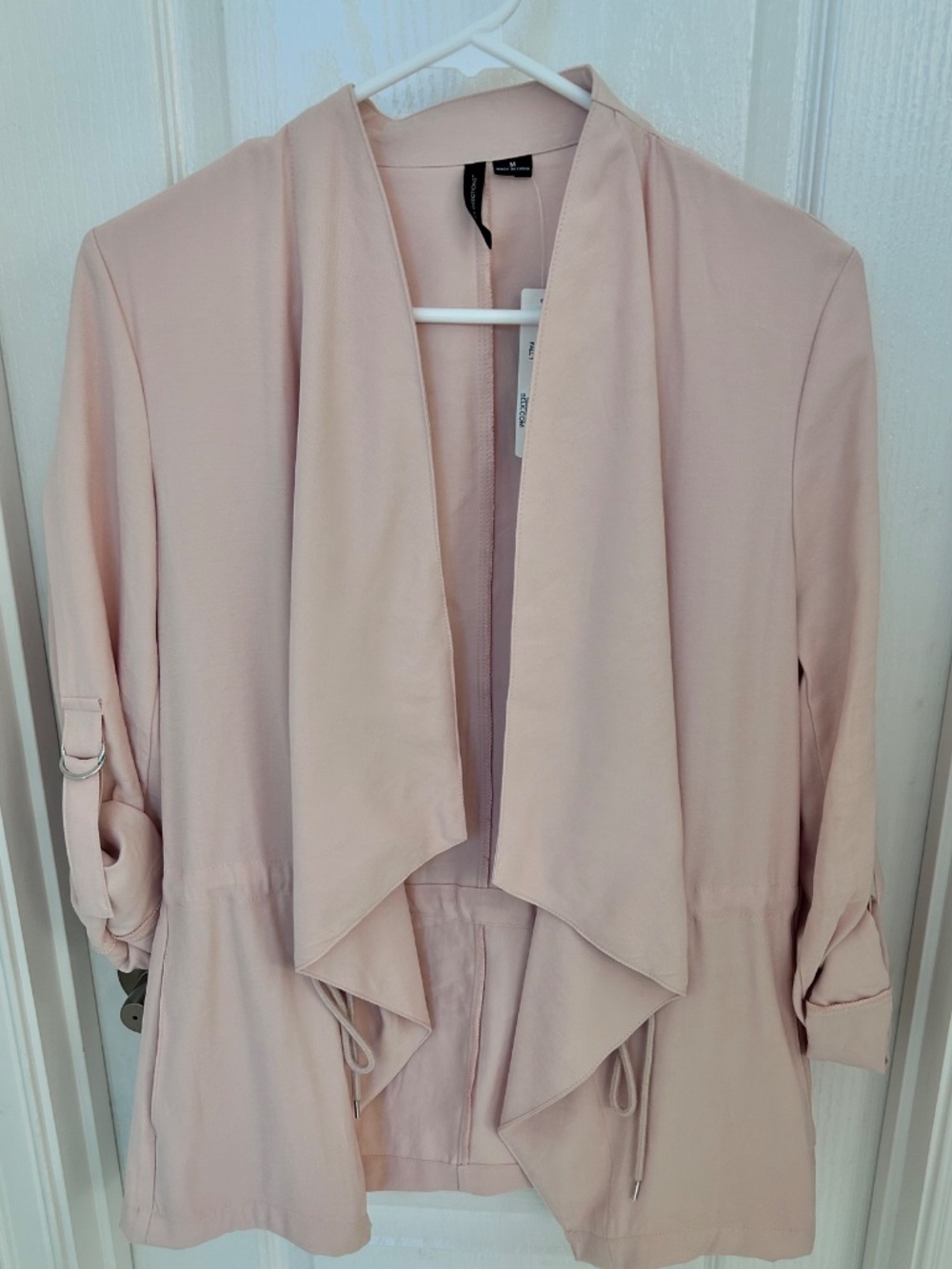 New Directions Peach Utility Jacket, Size M, NWT
